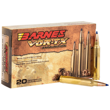 Barnes Bullets 21537 VOR-TX Rifle  300 Win Mag 165 gr Tipped TSX Boat Tail 20 Bx/ 10 Cs
