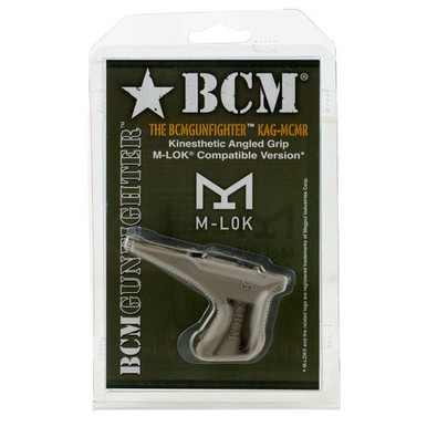 Bravo KAGMCMRFDE BCMGunfighter Kinesthetic Angled Forend Grip M-Lok Mod3 Flat Dark Earth