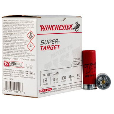 Winchester Ammo Super-Target Light Target 12 Gauge 2.75" 1 oz 7.5 Shot - TRGT11507