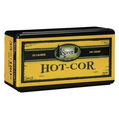 Speer 2435 Hot-Cor 35 Cal .358 180 gr Spitzer Soft Point 100 Per Box