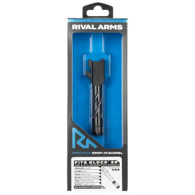 Rival Arms RA20G602A Threaded V1 compatible with Glock 26 Gen3-4 Black PVD