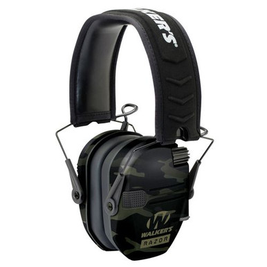 Walkers GWPRSEMMCCG Razor Slim Electronic Earmuff 23 dB MultiCam Black