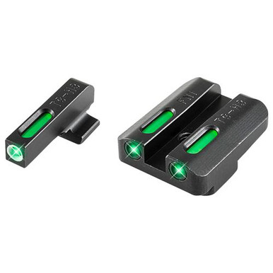 Truglo TG13FN2A Brite-Site TFX Day/Night Sights FNX 40 Tritium/Fiber Optic Green w/White Outline Front Green Rear Black