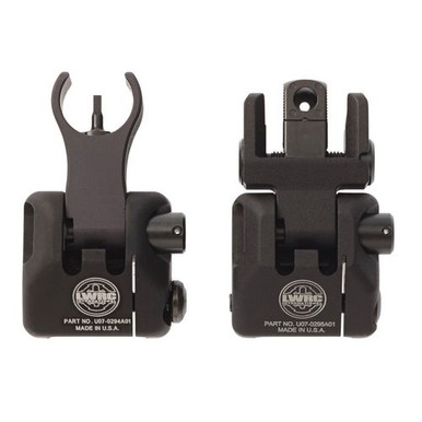 LWRC 2000065A01 Skirmish Iron Sights Front and Rear Sight Folding Black