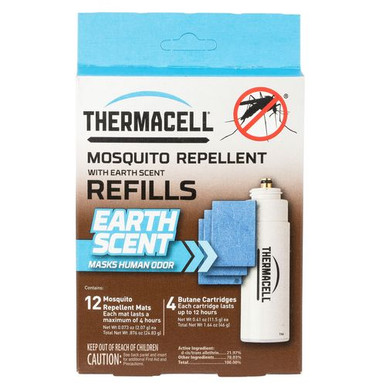 Thermacell E4 Repellent Refill  Earth 4 Fuel Cartridges/12 Mats