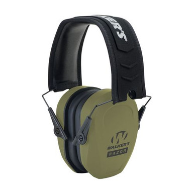 Walkers GWPRSMPASODG Razor Slim Earmuff 27 dB OD Green