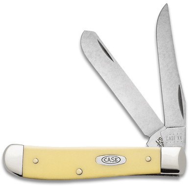 Case 00029 Trapper Mini 2.70"/2.75" Folding Clip Point/Spey Plain Tumble Polish Chrome Vanadium Knife