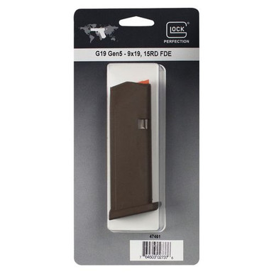 Glock 47461 G19  9mm Luger 15rd Flat Dark Earth Detachable