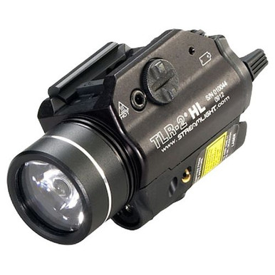 Streamlight 69261 TLR-2 HL Weapon Light White C4 LED 1000 Lumens CR123A Lithium Battery Black Aluminum with Red Laser