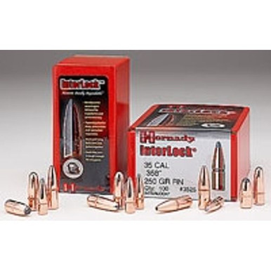 Hornady 3045 InterLock 30 Cal .308 165 gr Boat Tail Spire Point 100 Per Box