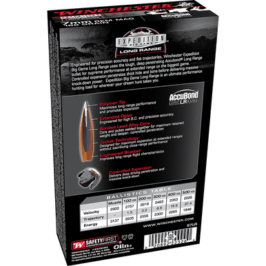 Winchester Ammo S7LR Expedition Big Game Long Range 7mm Rem Mag 168 gr AccuBond Long Range 20 Bx/ 10 Cs