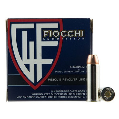 Fiocchi 44XTPB25 Extrema  44 Rem Mag 200 gr XTP Hollow Point 25 Bx/ 20 Cs