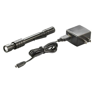 Streamlight 66133 Stylus Pro USB 350/90 Lumens LED Aluminum Black Anodized Lithium Ion Rechargeable