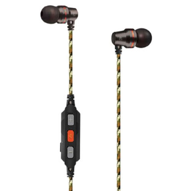 Walkers GWP-RPHE-BT Flexible Bluetooth Neckband Ear Buds 30 dB Black/Green