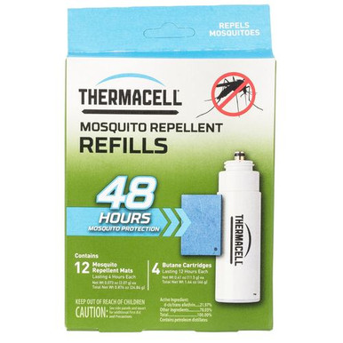 Thermacell R4 Repellent Refill  Odorless 4 Fuel Cartridges/12 Mats