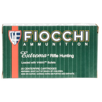 Fiocchi 22250HVB Extrema  22-250 Rem 40 gr V-Max Polymer Tip 20 Bx/ 10 Cs