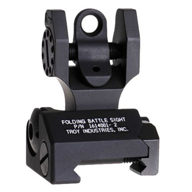 Troy Ind SSIGFBSTTBT00 Dioptic Folding Sight  Rear Black Tritium