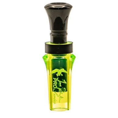 Duck Commander DCPROAC Pro Series  Double Reed Duck Call Mallard Hen Acrylic Chartreuse/Black