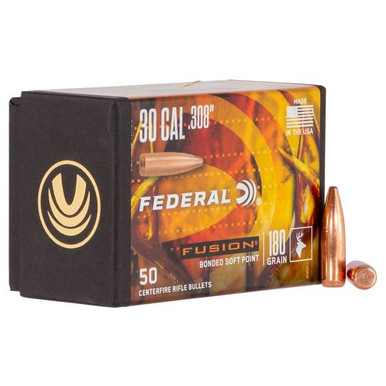 Federal FB308F4 Fusion Component30 Caliber .308 180 GR Fusion Soft Point 50 Box