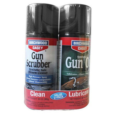 Birchwood Casey 33302 Gun Scrubber &amp; Synthetic Gun Oil Combo 10 oz Aerosol