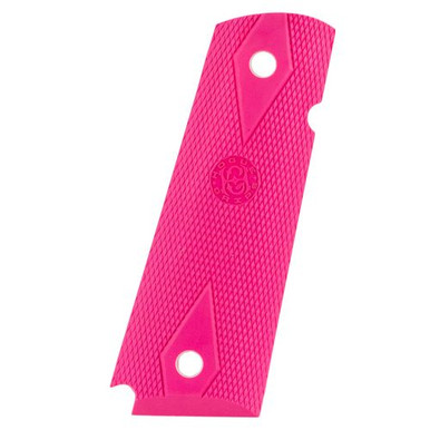 Hogue 45017 Rubber Grip Panels  1911 Government Checkered Pink
