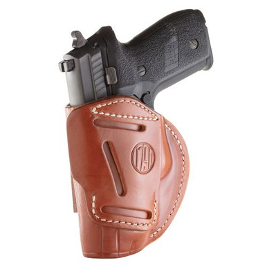 1791 Gunleather 4WH5CBRR 4 Way Classic Brown Leather IWB/OWB Fits Beretta 92,M9,Px4 Storm/CZ 75,P10,P07,P01/Glock 17,19-21,31-32,38,45 Right Hand
