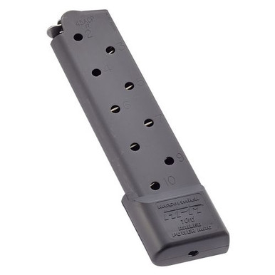 CMC Products MRPM45FS10B 1911 Railed Power Mag Full Size  45 ACP 1911 Government 10rd Black Detachable