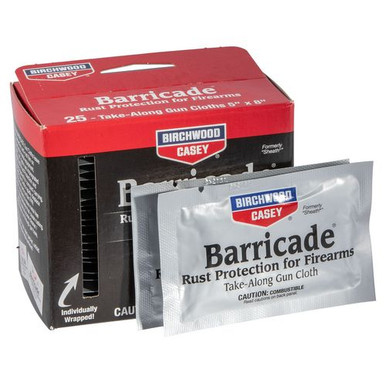 Birchwood Casey 33025 Barricade Take Along Wipes 25 Pack