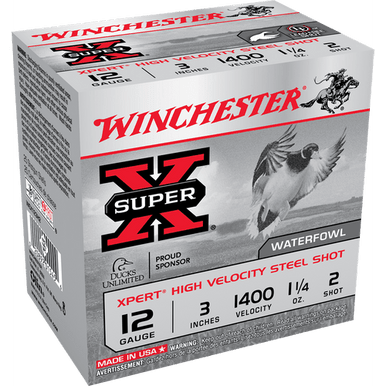 Winchester Ammo Super X Xpert High Velocity 12 Gauge 3" 1 1/4 oz 1400 fps 2 Shot - WEX123H2