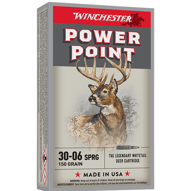Winchester Power-Point 30-06 Springfield 150 gr Power-Point (PP) Hunting Ammo