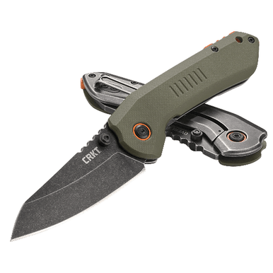 CRKT 6280 Overland 3" Folding Sheepsfoot Plain Stonewashed 8Cr13MoV Knife