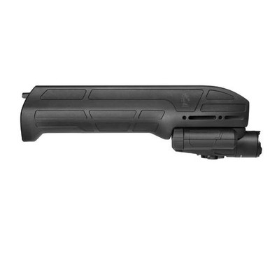 Adaptive Tactical EX PeADAPTIVE TACTICAL AT02901 EX Performance Forend with 300 Lumen Flashlight, Black Polymer, Concealed 2" Picatinny, Fits Most Mossberg 500/590/Maverick 88rformance Tactical Light Forend For Mossberg 500/88/590 12Ga