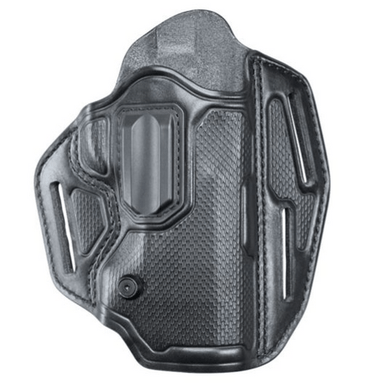 BlackHawk Mboss Lthr Pancake Hlstr Glock 17/22/31 RH Black 460000BKR