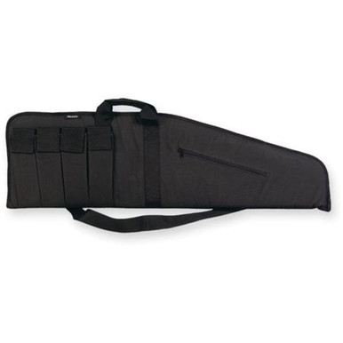 Bulldog BD423 Extreme Tactical Rifle Case made of Water-Resistant Nylon with Black Finish, Tricot Lining, 4 External Velcro Magazine Pouches & Soft Padding 25" L