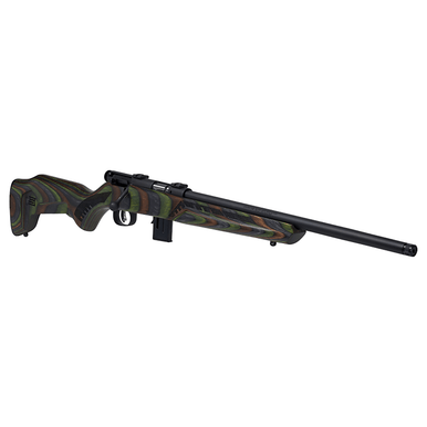 Savage Arms 96636 Mark II Minimalist 17 HMR 10+1 Cap 18" Matte Black Rec/Barrel Green Laminate Boyd's Minimalist Stock Right Hand (Full Size)