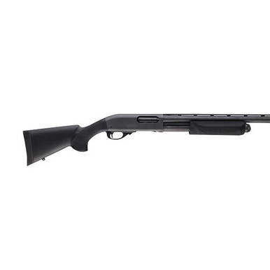 Hogue 08732 OverMolded Combo Kit Black Synthetic with Forend & 12" LOP for Remington 870