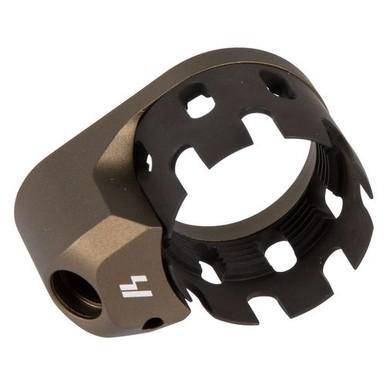 Strike ARECN&EEPFDE AR Castle Nut and Extended End Plate Flat Dark Earth Anodized Steel