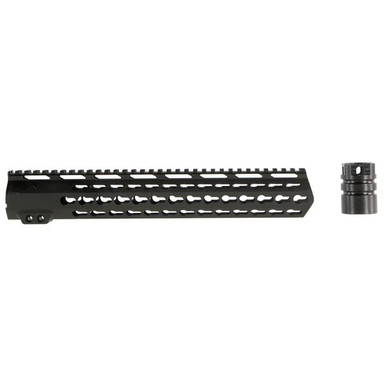 Aim Sports MTK13H308 Handguard  308 Cal High AR-10 Black Hardcoat Anodized 6061-T6 Aluminum 13.50" KeyMod