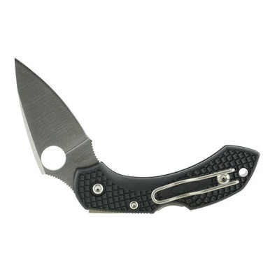 Spyderco C28PBK2 Dragonfly 2 Lightweight 2.25" Folding Clip Point Plain VG-10 Stainless Steel Blade/FRN Black Handle