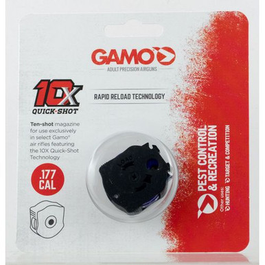 Gamo 621258754 10X Quick-Shot .177 Pellet Magazine Polymer