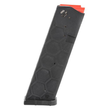 Hexmag HX17G17BLK Sentry  9mm Luger for Glock G17, G17C, G26, G34, G17L Gen3-5 17rd Black Detachable