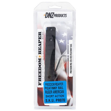 DNZ PR070 Freedom Reaper Picatinny Rail Rifle Ruger American Short Action Matte Black Aluminum