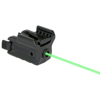 LaserMax SPSG Spartan Laser 5mW Green Laser with 52nM Wavelength & Black finish for Handguns with 1" Rail & Up