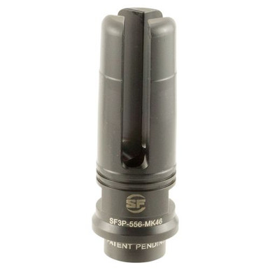 SureFire SF3P556MK46 Suppressor Adapter Flash Hider 5.56x45mm NATO 9/16"-24 tpi Steel Black Nitride