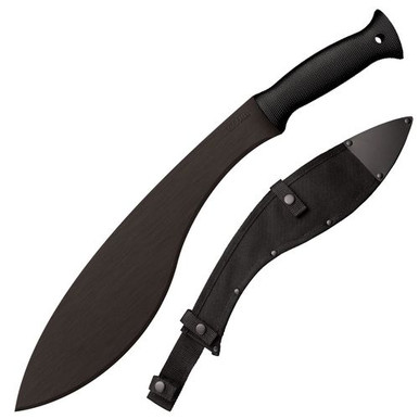Cold Steel 97KMS Kukri  13" Black 1055 Carbon Steel Blade, Black Polypropylene Handle 18" Long