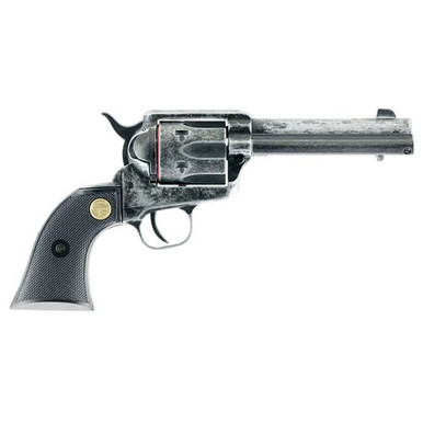 Chiappa Firearms 340089 SAA 1873  22 LR 6rd 4.75" Overall Antique Steel with Black Polymer Grip