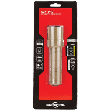 SureFire G2XDTN G2X Pro Tan Polymer White LED 600 Lumens 187 Meters Range