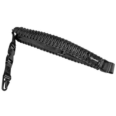 Firefield FF46000 Single Point Tactical Sling 1.50" W x 28"-31" L Adjustable Black 550 Nylon Paracord for Rifle