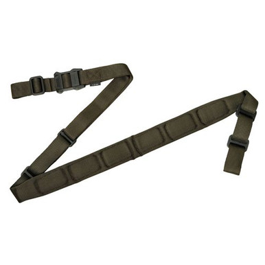 Magpul MS1 Sling - Padded Two-Point Ranger Green for Rifle - 1.25" - 1.88" W x 48" - 60" L - MAG545-RGR