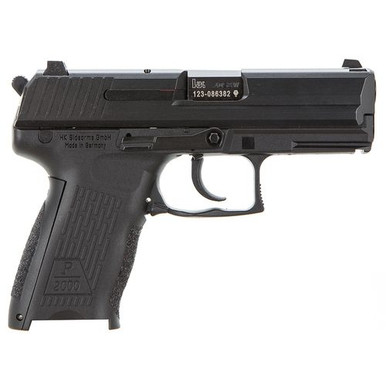 HK 81000049 P2000 V3 40 S&W 3.66" 12+1 (2) Black Black Steel Slide Black Interchangeable Backstrap Grip